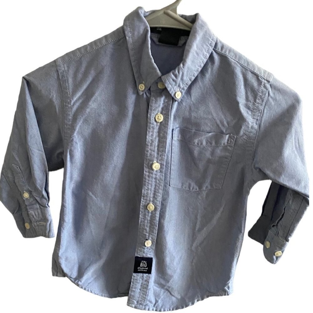 Gap Blue Button Down Collared Shirt size XXS
